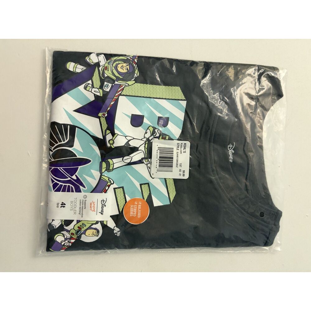 Disney's Buzz Lightyear Baby & Toddler Boy Short Sleeve Relaxed Varsity Tee by - Picture 2 of 3
